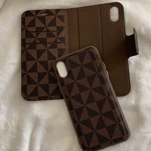 iPhone X XS Cell Phone Folio Case